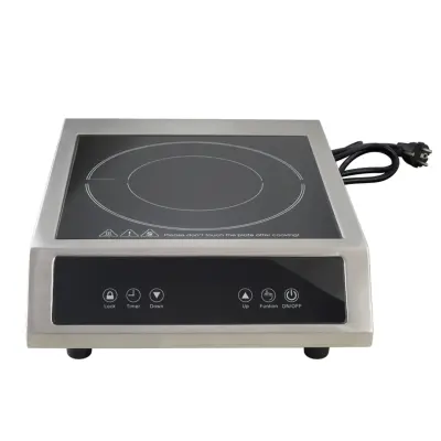 Prenosna kuhalna plošča Gastro 42,5x32,5xh10cm / za indukcijo / inox, steklo