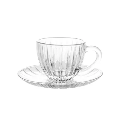 Set skodelica za črno kavo Rib 90ml / 6 kos / steklo