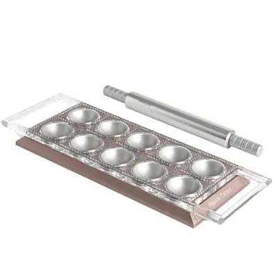 Model za raviole z valjarjem Tablet / 10-delni / roza / aluminij
