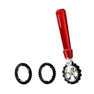 Kolesce za testo Pastawheel / rdeče / aluminij, pvc