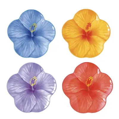 Set desertni krožnik Bouquet 21cm / 4 kos / več vzorcev / porcelan