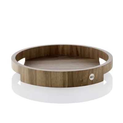 Pladenj Aura 30xh4,3cm / okrogel / les