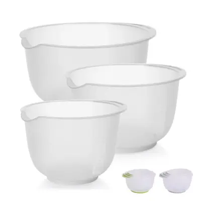 Set posoda za stepanje Mixing / 3 kos / več barv / polipropilen