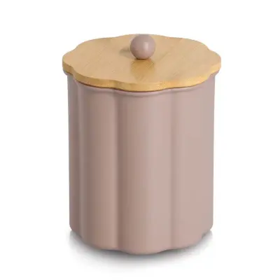 Doza 1L / taupe / kovina, les