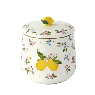 Doza Fancy Fruit 11xH15cm / porcelan