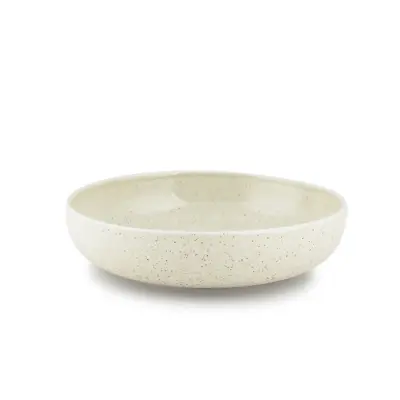 Globok krožnik Materia 20,5cm / krem / porcelan