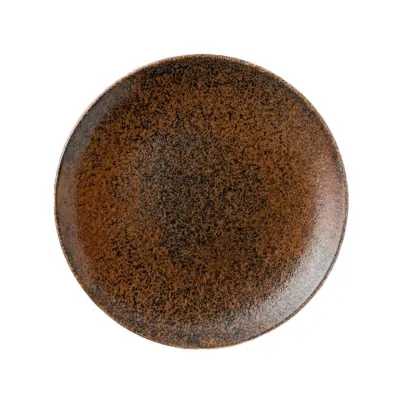 Desertni krožnik Active Reactive 20cm / rjav / porcelan