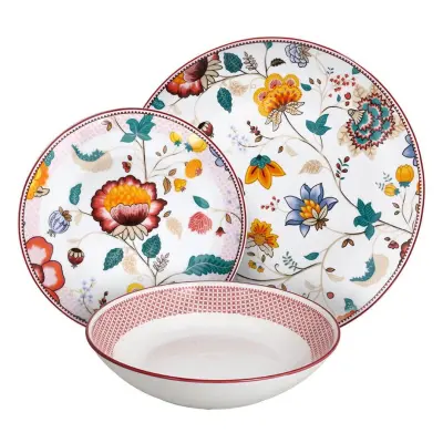 18-delni set krožnikov Kimono / porcelan