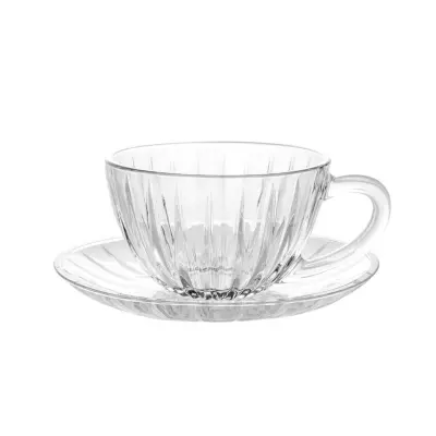 Set skodelica za čaj Rib 210ml / 6 kos / steklo