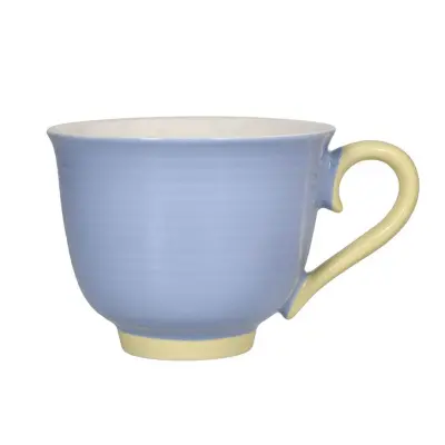 Jumbo skodelica Colorblock 500ml / modro-rumena / porcelan