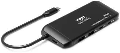 USB-C priklopna postaja PORT TYPE C 2X4K POTOVALNI 100W