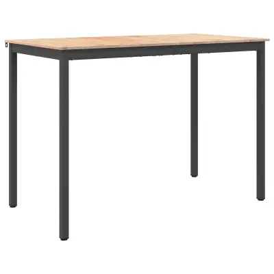 vidaXL Barska miza Naravna 150 x 80 x 105 cm Masivno borovo les