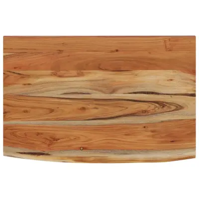 vidaXL Stenska polica 50x30x3,8 cm pravokotna akacija naraven rob