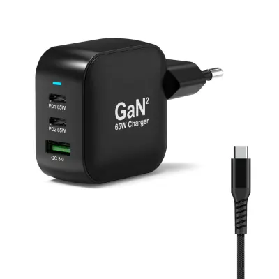 Polnilec PORT GAN PRO USB-C 65W GAN + KABEL 2M
