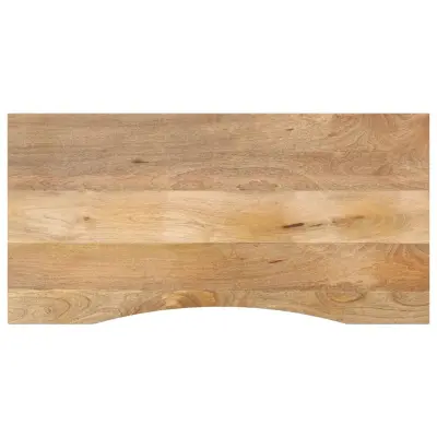 vidaXL Mizna plošča ukrivljena 120x50x2,5 cm trden mangov les