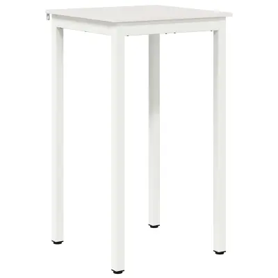 vidaXL Barska miza Bela 60 x 60 x 105 cm Masivno borovo les
