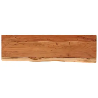 vidaXL Stenska polica 70x20x2,5 cm pravokotna akacija naraven rob
