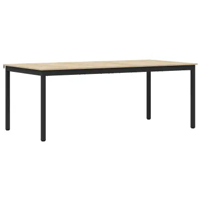 vidaXL Jedilne mize 2 pcs 200 x 100 x 75 cm Konstruiran les