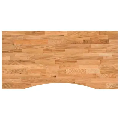 vidaXL Mizna plošča rjava 100x60x2,5 cm trdna hrastovina pravokotna