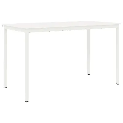 vidaXL Barska miza Bela 180 x 90 x 105 cm Masivno borovo les