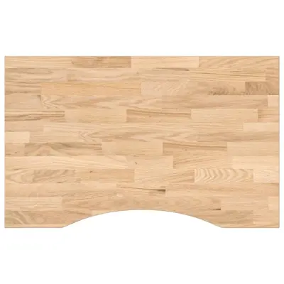 vidaXL Mizna plošča neobdelan 80x60x2,5 cm trdna hrastovina