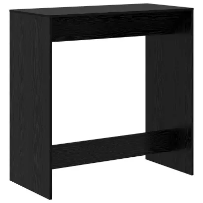 vidaXL Barska miza Črna Orehovina 102 x 50 x 103,5 cm Konstruiran les