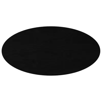 vidaXL Mizna plošča temno rjava 100x50x4 cm trdna hrastovina ovalna