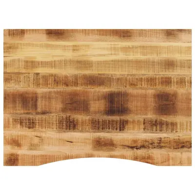 vidaXL Mizna plošča ukrivljena 100x80x2,5 cm trden mangov les