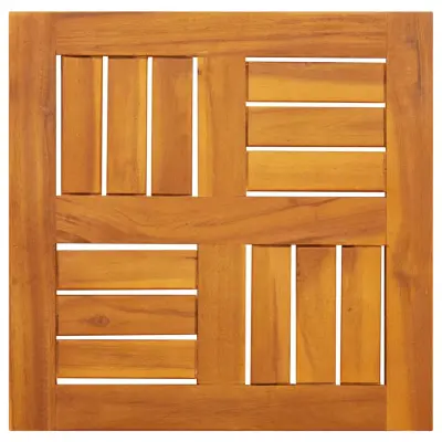 vidaXL Mizna plošča 40x40x2 cm kvadratna trdna bukovina