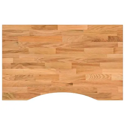 vidaXL Mizna plošča rjava 80x50x2,5 cm trdna hrastovina pravokotna