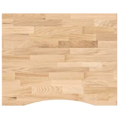 vidaXL Mizna plošča neobdelan 100x80x2,5 cm trdna hrastovina