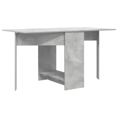 vidaXL Jedilna miza 138 x 70 x 73,5 cm Inženirski les Betonsko siva