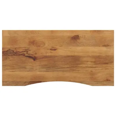 vidaXL Mizna plošča ukrivljena 120x50x2,5 cm trden mangov les