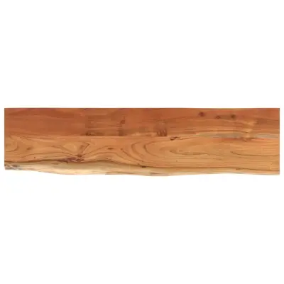 vidaXL Stenska polica 80x20x3,8 cm pravokotna akacija naraven rob