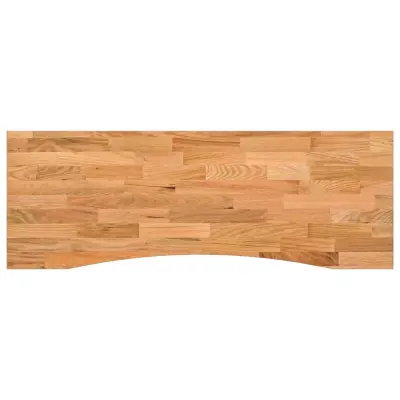 vidaXL Mizna plošča rjava 140x50x2,5 cm trdna hrastovina pravokotna