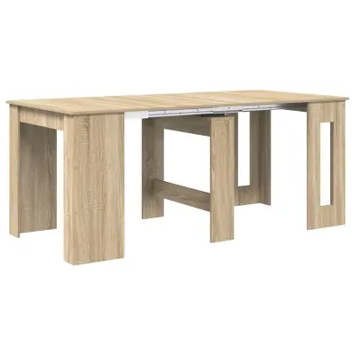 vidaXL Jedilna miza 180 x 85 x 75 cm Inženirski les Sonoma hrast