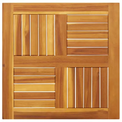 vidaXL Mizna plošča 60x60x2 cm kvadratna trdna bukovina