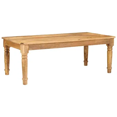 vidaXL Klubska miza Rjava 110 x 55 x 40 cm Masiven les manga