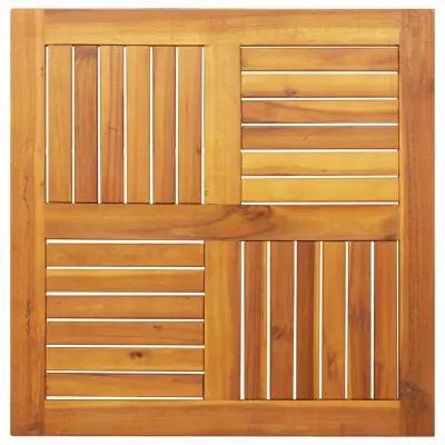 vidaXL Mizna plošča 70x70x2 cm kvadratna trdna bukovina