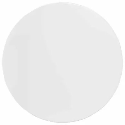 vidaXL Nepremična površina Bela z visokim sijajem Ø 80 x 1,5 cm