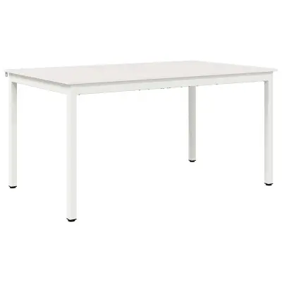 vidaXL Jedilna miza Bela 150 x 90 x 75 cm Masivno borovo les