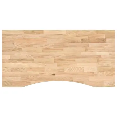 vidaXL Mizna plošča neobdelan 100x60x2,5 cm trdna hrastovina