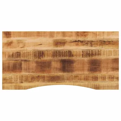 vidaXL Mizna plošča ukrivljena 120x50x2,5 cm trden mangov les