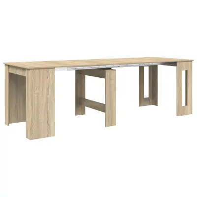 vidaXL Jedilna miza 240 x 85 x 75 cm Inženirski les Sonoma hrast
