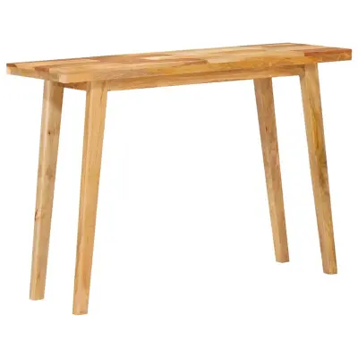 vidaXL Jedilna miza Naravna 100 x 35 x 75 cm Masiven les manga