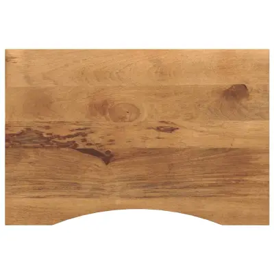 vidaXL Mizna plošča ukrivljena 80x60x2,5 cm trden mangov les