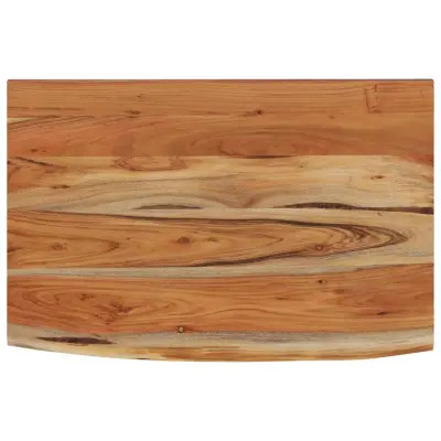 vidaXL Stenska polica 70x40x2,5 cm pravokotna akacija naraven rob
