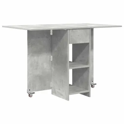 vidaXL Jedilna miza 115 x 70 x 75 cm Inženirski les Betonsko siva