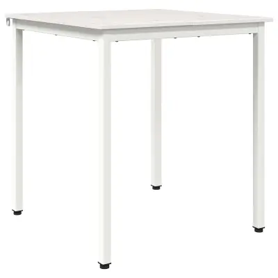 vidaXL Jedilna miza Bela 60 x 60 x 75 cm Masivno borovo les