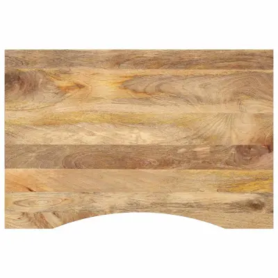 vidaXL Mizna plošča ukrivljena 100x60x2,5 cm trden mangov les